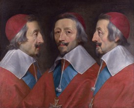 Triple portrait du Cardinal de Richelieu