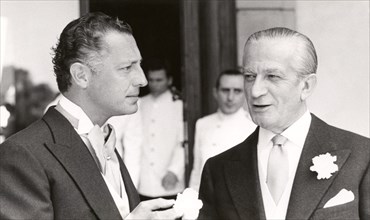 Gianni Agnelli and Rinaldo Piaggio