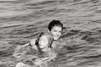 Jackie Kennedy and Caroline in Ravello