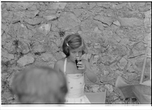 Jackie Kennedy. Summer 1962. Vacation in Ravello (Italy). Caroline