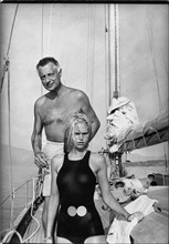 Gianni Agnelli with Heidi von Salvisberg, 1967