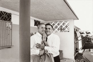 Benno Graziani et Federico Fellini, 1965