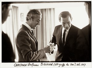Benno Graziani with Christiaan Barnard, 1967