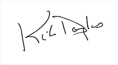 Kirk Douglas - signature