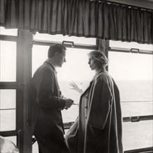 Clare Boothe-Luez sur l'Andrea Doria