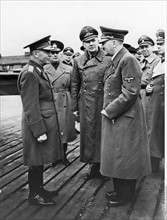 Adolf Hitler talking to Ion Antonescu, in East Prussia, 1943