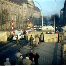 Vue du mur de Berlin, 1963