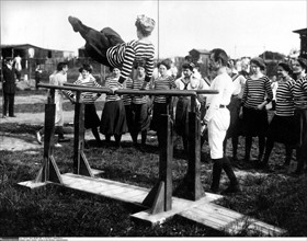 Séance de gymnastique à Berlin, 1907