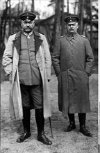 Paul von Hindenburg et le général Ludendorff