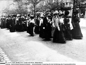 Manifestations des suffragettes à Berlin, 1911