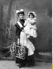 Nourrice et petite fille, 1908