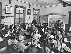 Classe d'écoliers à Berlin, 1914