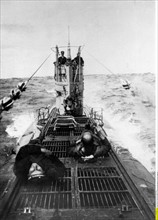Sous-marin croisant dans l'Océan Atlantique, 1918