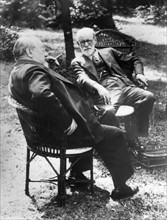 Sigmund Freud with Alexander Bruder