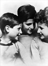 Lucian Freud avec ses frères