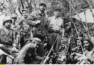 Fidel Castro with his troops,1958