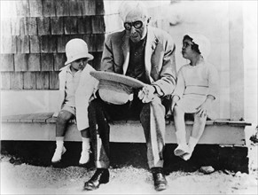 John D. Rockefeller et ses deux arrière-petits-fils, 1933