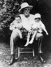 John D. Rockefeller with two great-grandchildren, 1937