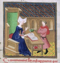 Christine de Pisan giving instructions