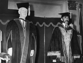 Haile Selassie with Heinrich Lübke