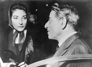 Maria Callas et Aristote Onassis à Milan en 1959