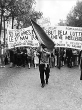 Grève générale au Quartier Latin à Paris, 1968