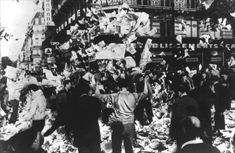 Manifestation étudiante au Quartier Latin à Paris, 1968