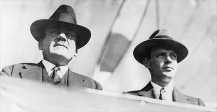 Charles Lindbergh with Plutarco Elías Calles, 1928