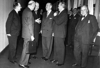 Conférence à Strasbourg pour la création de la CED, 11 décembre 1952