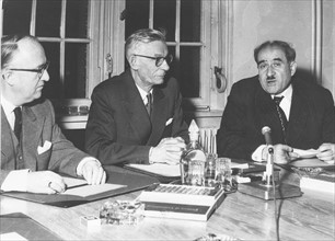 Première conférence des instances européennes, 14 janvier 1958