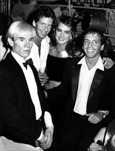 Andy Warhol, Steve Rubell, Brooke Shields et Calvin Klein, 1981