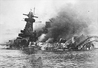 Sprengung des Panzerschiffs "Admiral Graf Spee", 1939