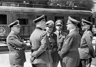 Adolf Hitler in Compiegne, 1940