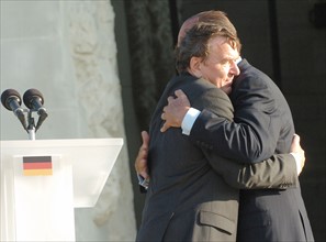 Schröder und Chirac in Caen