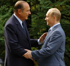 Putin (r), Chirac