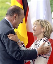 Jaques Chirac und Doris Schröder-Köpf