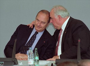 Helmut Kohl, Bundeskanzler mit Jacques Chirac