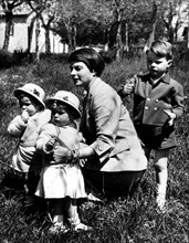 Ingrid Bergman avec ses enfants