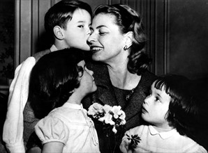 Ingrid Bergman et ses enfants