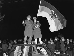Jeunes Allemands lors de la réunification