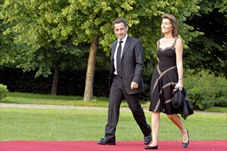 Nicolas Sarkozy et sa femme Cécilia en juin 2007