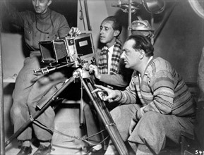 Fritz Lang et son cameraman Curt Courant