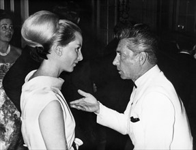 Herbert von Karajan et sa femme Eliette