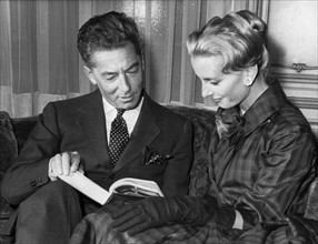 Herbert von Karajan et sa femme Eliette