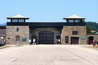 Entrée du camp de concentration de Mauthausen