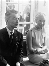 Herbert von Karajan et sa femme Eliette