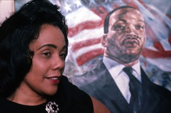Coretta King, wife of Martin Luther King