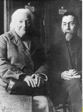 Clara Zetkin et le professeur Meshmerikow