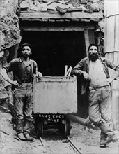 Gold miners in California, wearing Jeans trousers by Levi Strauss