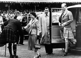 Queen Elizabeth II and Prince Philip in Scotland